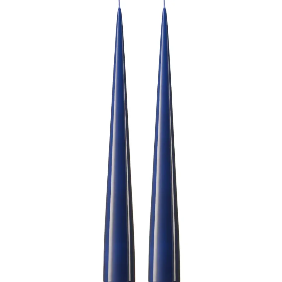 ester & erik -kartiokynttilä 37 cm, 2-pakkaus lakattu, Royal navy 28-0