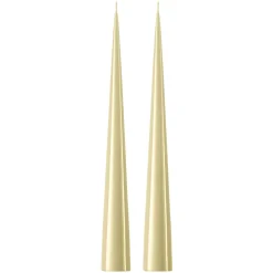 ester & erik -kartiokynttilä 37 cm, 2-pakkaus lakattu, Buttermilk 17-0