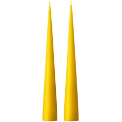 ester & erik -kartiokynttilä 37 cm, 2-pakkaus matta, TummanLemon drop 15