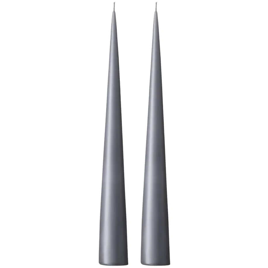 ester & erik -kartiokynttilä 37 cm, 2-pakkaus matta, Dark slate 74