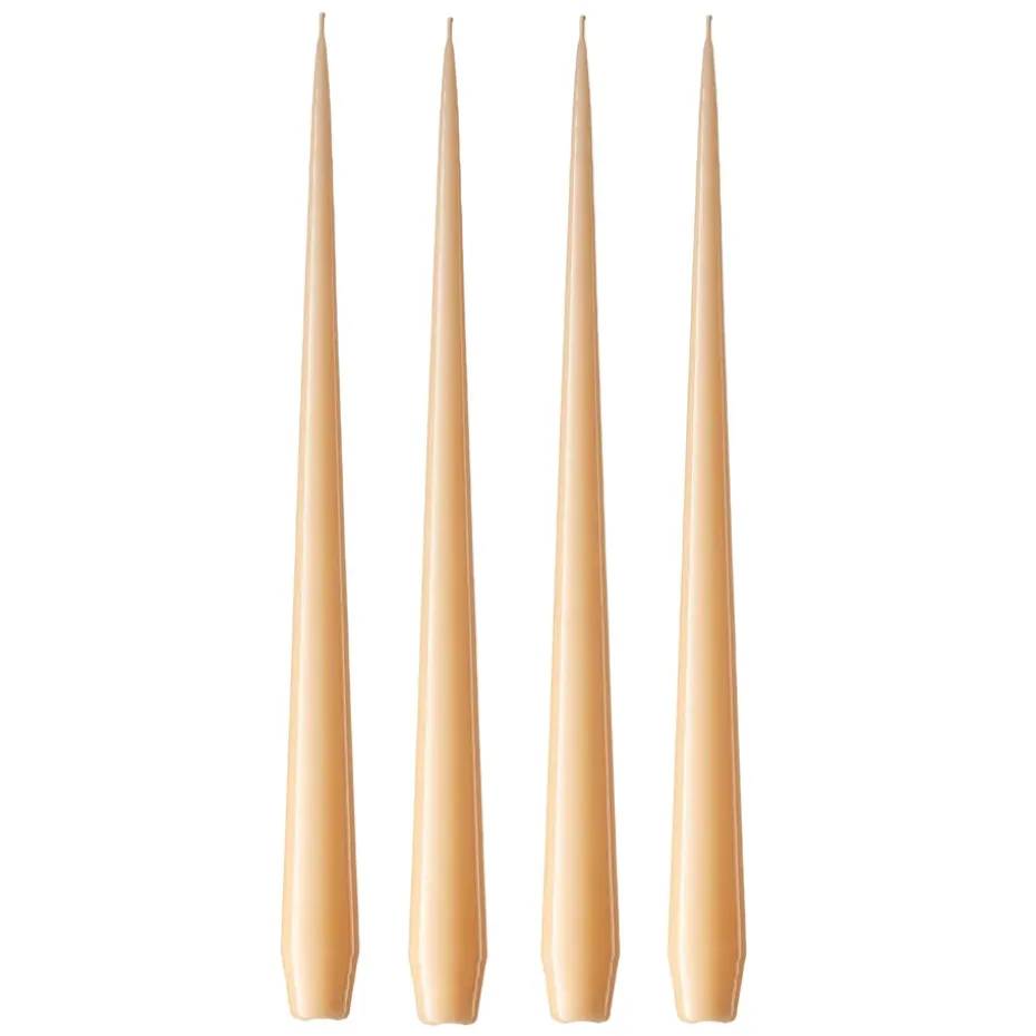 ester & erik -kynttilä, 4-pakkaus lakattu, Melon sorbet 19-0, 32 cm