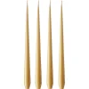 ester & erik -kynttilä, 4-pakkaus lakattu, beige 14/2-0, 32 cm