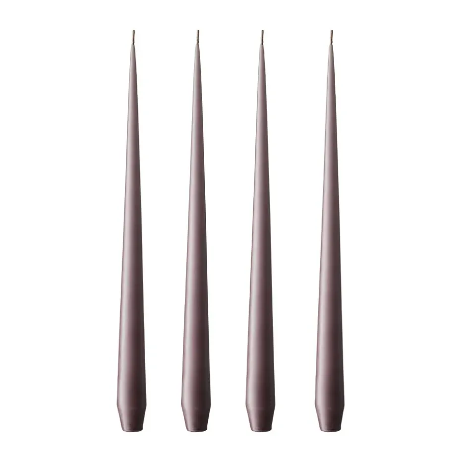 ester & erik -kynttilä, 4-pakkaus matta, muted mauve, 32 cm