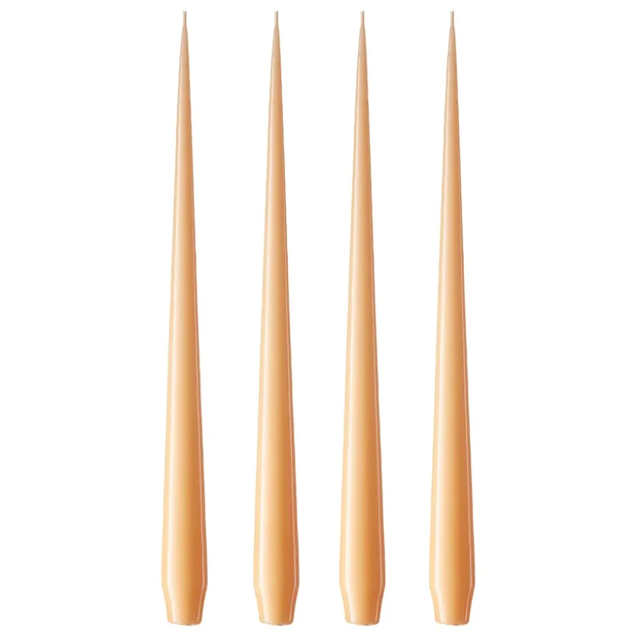 ester & erik -kynttilä, 4-pakkaus lakattu, dark Melon sorbet 19/2-0, 42 cm