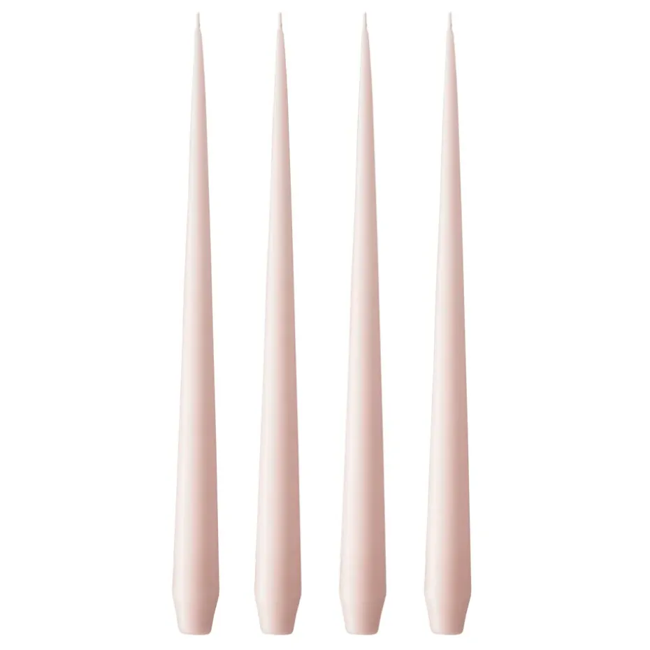 ester & erik -kynttilä, 4-pakkaus matta, rosewater 51, 42 cm