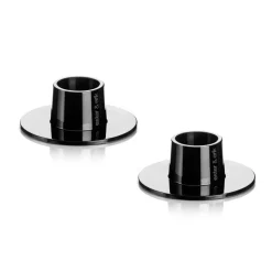 ester & erik kynttilänjalka kiiltävä 2-pakkaus, Musta