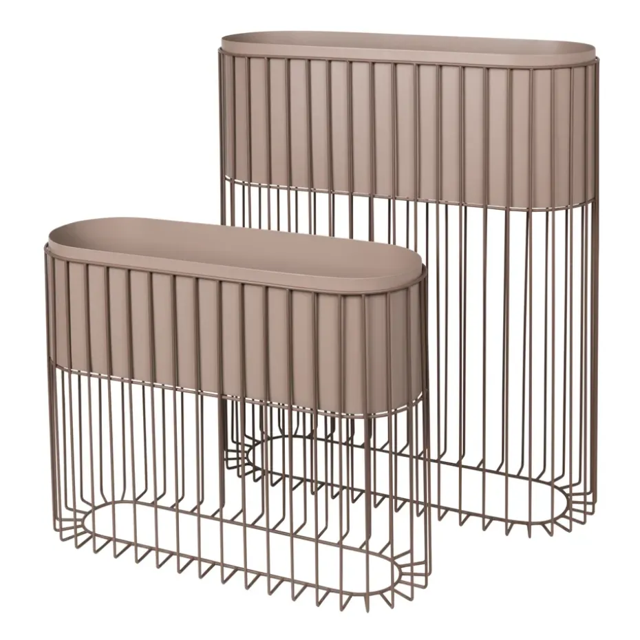 Fenja kukkalaatikko setti, Simply taupe warm grey