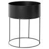 Ferm Living plant box pyöreä, musta