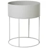 Ferm Living plant box pyöreä, vaaleanharmaa