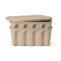 Ferm säilytyslaatikko paperi pieni, 2-pakkaus, Ruskea