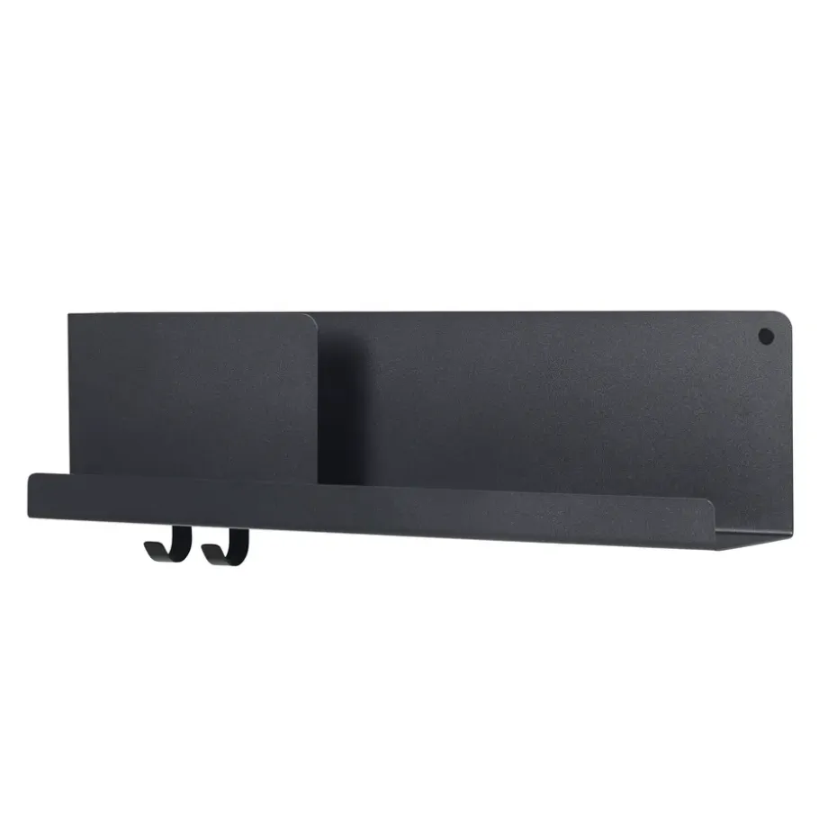 Folded hylly keskikokoinen, Musta