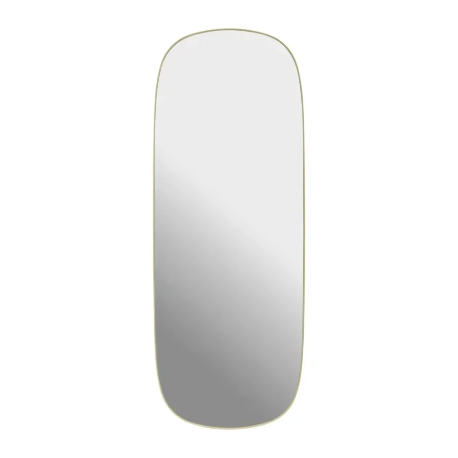 Framed peili, Vaaleankeltainen-kirkas, 118×44,5 cm