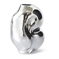 Gleam maljakko small, Chrome