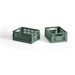 HAY Colour Crate Mini 2-pack 13x17 cm, Sage green