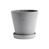 HAY Flowerpot with saucer -ruukku XXL Ø26 cm, Harmaa