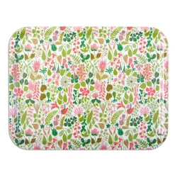 Herbarium vaaleanpunainen tarjotin, 36 x 28 cm