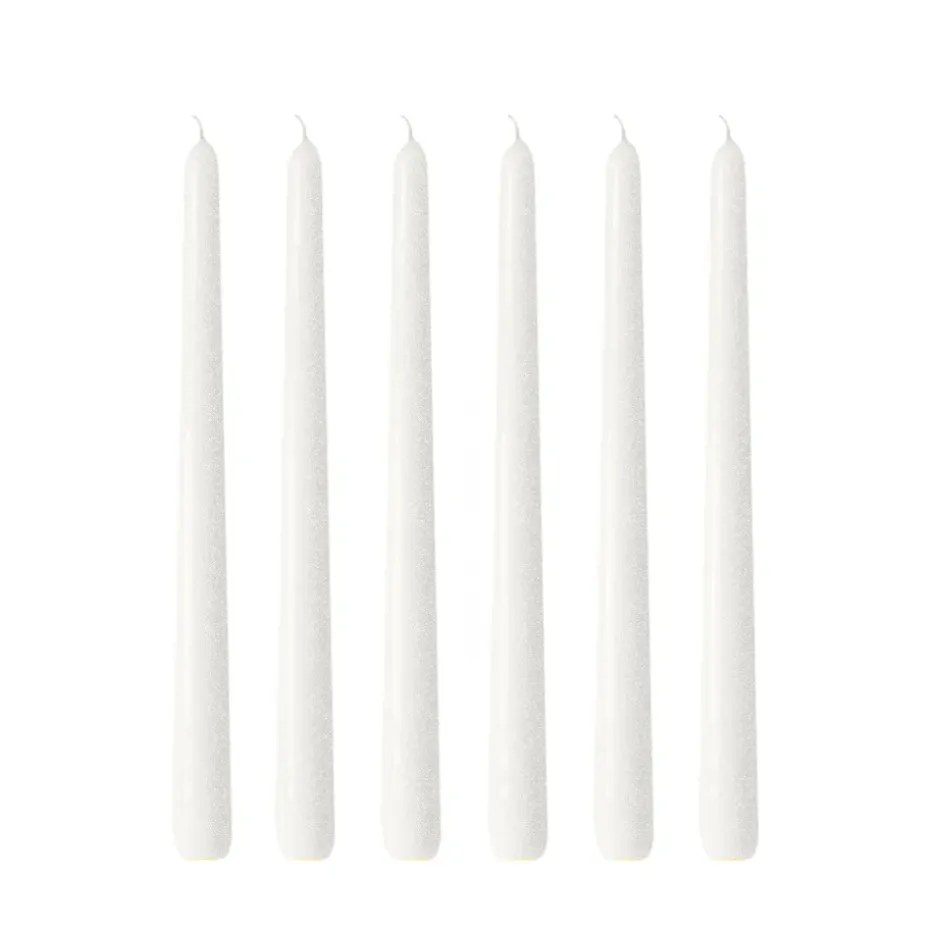 Herrgårdsljus kynttilät 30 cm 6-pakkaus, Helmiäisvalkoinen kiilto