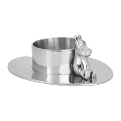 Hilke X Mumin No.3 kynttilänjalka, Nikkelöity messinki.