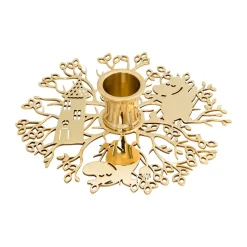 Hilke X Muumi No.1 kynttilänjalka, Messinki