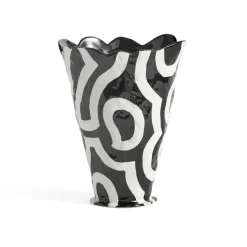 Jessica Hans Shadow -maljakko 25 cm, Svart-vit