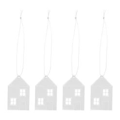 Joulukoriste Town house 6 cm, Ruostumaton teräs