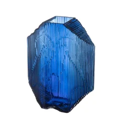 Kartta lasiveistos 33,5 cm, Ultramariininsininen