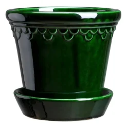 Københavner ruukku lasitettu Ø10 cm, Vihreä