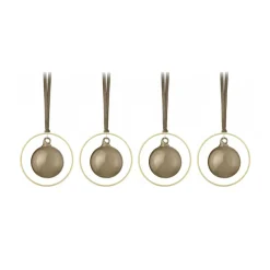 KITAI joulukuusenpallo 8,5 cm 4-pakkaus, Coffee