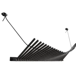 Knaegt vaateripustin, mustaksi maalattu tammi