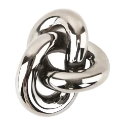 Knot Table large koriste, Light Silver