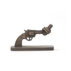 Knotted Gun mini 7 cm, Matta pronssi