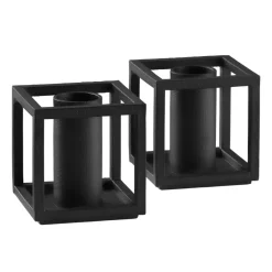 Kubus Micro kynttilänjalka 2-pakkaus, Musta