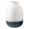 Lave Home shoulder maljakko 22 cm, Sininen-valkoinen