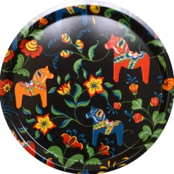 Leksand pyöreä tarjotin Ø 31 cm, Musta