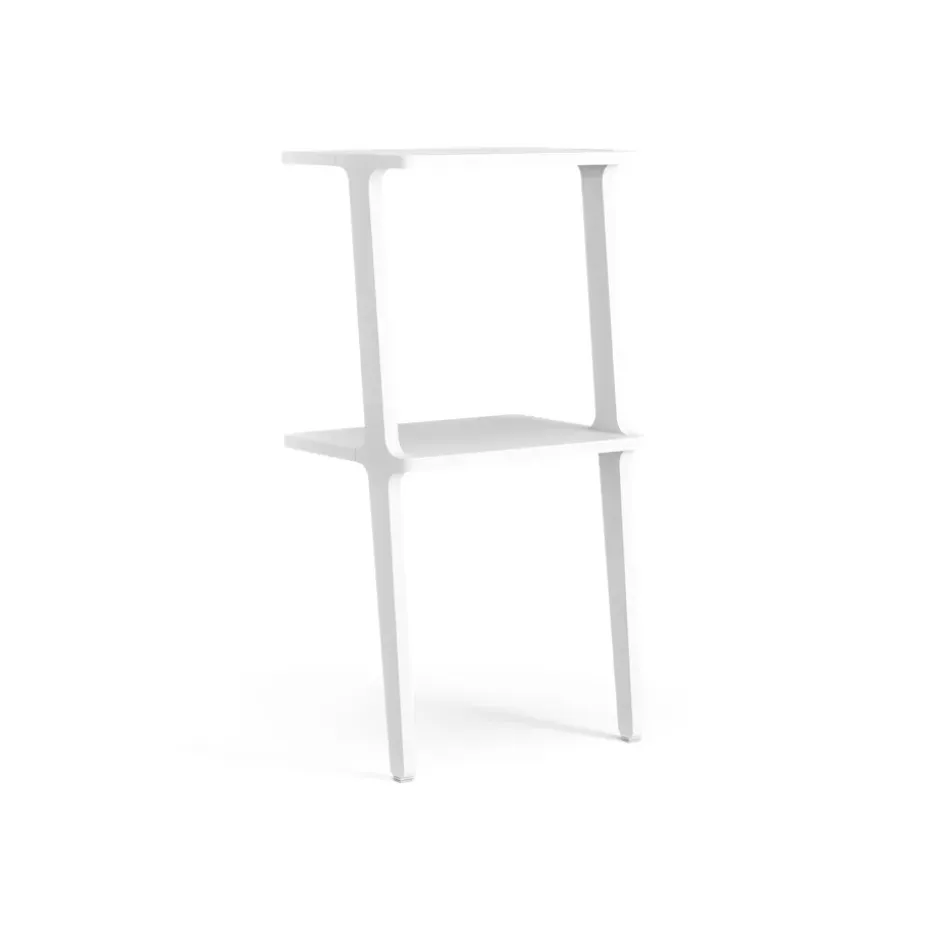 Libri hylly 2 hyllytasoa, Saarni valkoiseksi kuultomaalattu