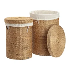 Lily pyykkikori pyöreä 2 osaa, Natural