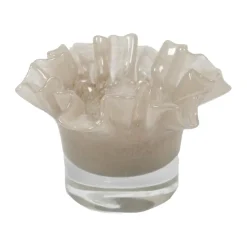 Loa kynttilänjalka 14 cm, Ruskeaharmaa