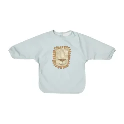 Lobo Lion ruokalappu hihoilla, Ice blue