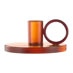 Loop kynttilänjalka Ø11 cm, Amber