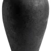 Luna ruukku 80 cm, Musta-terracotta