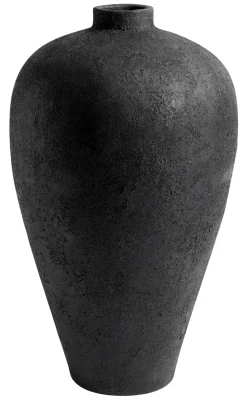 Luna ruukku 80 cm, Musta-terracotta