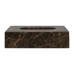 Marble nenäliinalaatikko 14x25,5 cm, Ruskea