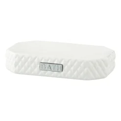 Marion saippuakuppi 13,5x9 cm, White-Silver