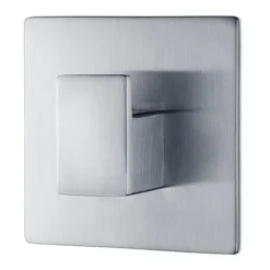 Menoto itsekiinnittyvä koukku 6 x 6 cm, Matta ruostumaton teräs