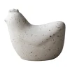 Mini hens 8 cm, White dot