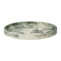Mist koristealusta Ø30 cm, Emerald-off-white
