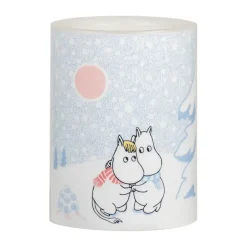 Moomin LED-pöytäkynttilä 10 cm, Let it snow