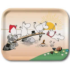 Muumi Kesä Iltauinti tarjotin, 27x20 cm