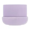 Nappula ruukku aluslautasella Ø17 cm k13 cm, Vaalea lila