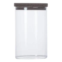 Nature säilytyspurkki korkkikannella, Läpinäkyvä-tummaruskea